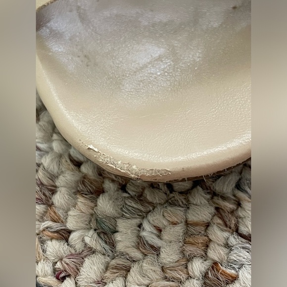 Franco Sarto Size 8.5 Cream Colored Cut Out Sandals/Heels - Picture 2 of 6